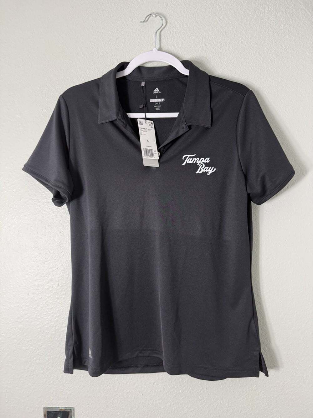 Adidas Women’s Tampa Bay Golf Polo - Black Size Large Tampa